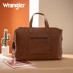 Wrangler Sherpa Aztec Canvas Duffle Bag