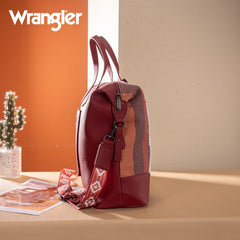 Wrangler Sherpa Aztec Canvas Duffle Bag