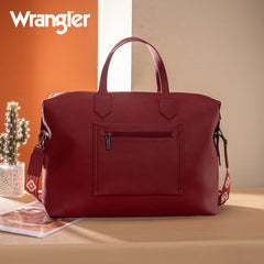 Wrangler Sherpa Aztec Canvas Duffle Bag