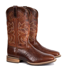 Men's Oiled Distressed Leather Western Boots
