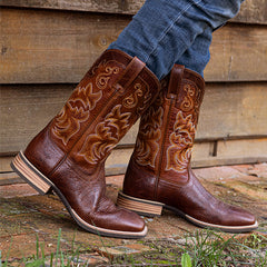 Men's Oiled Distressed Leather Western Boots