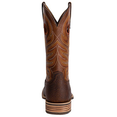 Men's Pull-On Embroidered Square Toe Western Boots