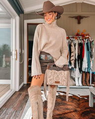 Wrangler Tooled Fringe Crossbody Bag