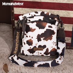 Montana West Double Compartments Crossbody Purse