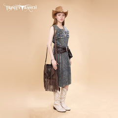 Trinity Ranch Fringe Hair-On Cowhide Crossbody