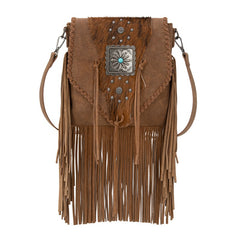 Trinity Ranch Fringe Hair-On Cowhide Crossbody