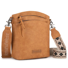 Montana West Double Compartments Crossbody Purse