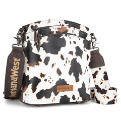 Montana West Double Compartments Crossbody Purse