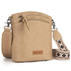 Montana West Double Compartments Crossbody Purse