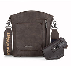 Montana West Double Compartments Crossbody Purse