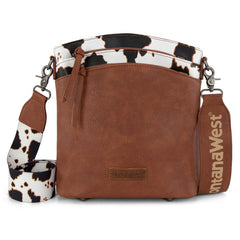 Montana West Double Compartments Crossbody Purse