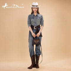 Montana West Embroidered Crossbody Bag