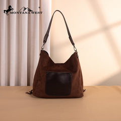 Montana West Boot Stitch Fringe Hobo Bag