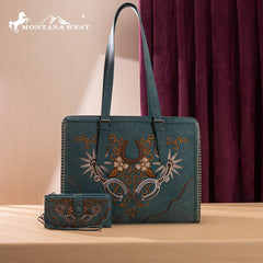 Montana West Embroidered Tote Bag