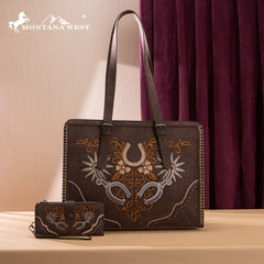 Montana West Embroidered Tote Bag