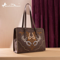 Montana West Embroidered Tote Bag
