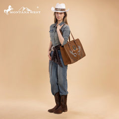 Montana West Embroidered Tote Bag