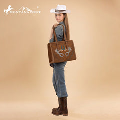 Montana West Embroidered Tote Bag