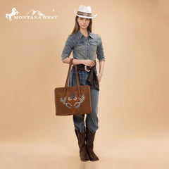 Montana West Embroidered Tote Bag