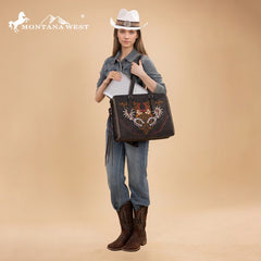 Montana West Embroidered Tote Bag