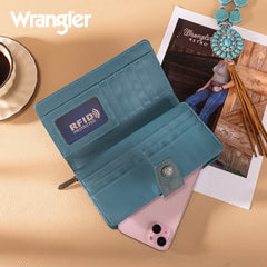 Wrangler Floral Tooled Bifold Wallet