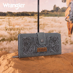 Wrangler Floral Tooled Bifold Wallet