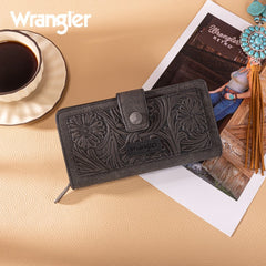 Wrangler Floral Tooled Bifold Wallet