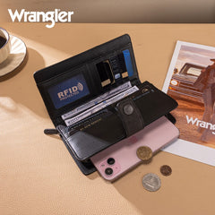 Wrangler Floral Tooled Bifold Wallet