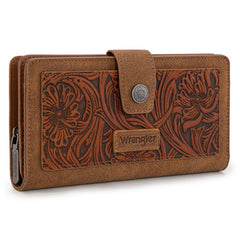 Wrangler Floral Tooled Bifold Wallet