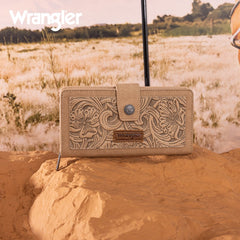 Wrangler Floral Tooled Bifold Wallet