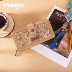 Wrangler Floral Tooled Bifold Wallet