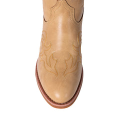 Women's Vintage Embroidered Round Toe Western Boots