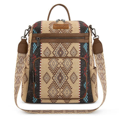 Wrangler Aztec Print Canvas Backpack