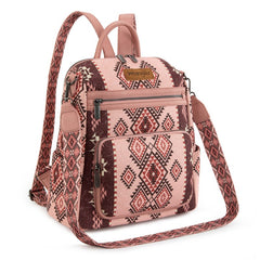 Wrangler Aztec Print Canvas Backpack