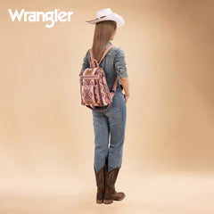 Wrangler Aztec Print Canvas Backpack