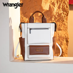 Wrangler Multi-function Leather Backpack