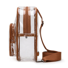 Wrangler Dual Zippered Clear Sling Bag