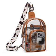 Wrangler Dual Zippered Clear Sling Bag