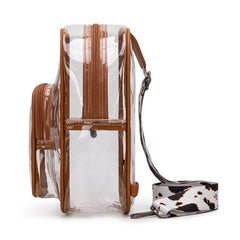 Wrangler Dual Zippered Clear Sling Bag