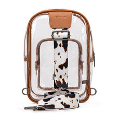 Wrangler Dual Zippered Clear Sling Bag