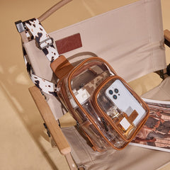 Wrangler Dual Zippered Clear Sling Bag