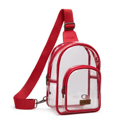 Wrangler Dual Zippered Clear Sling Bag
