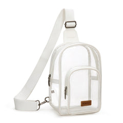 Wrangler Dual Zippered Clear Sling Bag