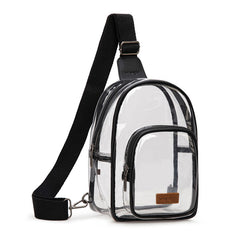 Wrangler Dual Zippered Clear Sling Bag
