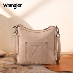 Wrangler Sherpa Aztec Canvas Crossbody