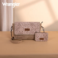 Wrangler Vintage Floral Printed Crossbody Bag with Small Pouch