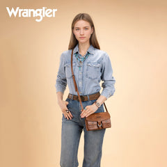 Wrangler Retro Saddle Buckle Crossbody Purse