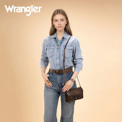 Wrangler Retro Saddle Buckle Crossbody Purse