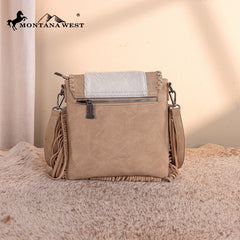 Trinity Ranch Fringe Hair-On Cowhide Crossbody