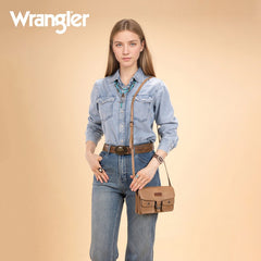 Wrangler Retro Saddle Buckle Crossbody Purse